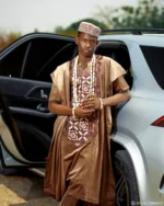 Sahara Royale Embroidered Agbada Set - Image 5